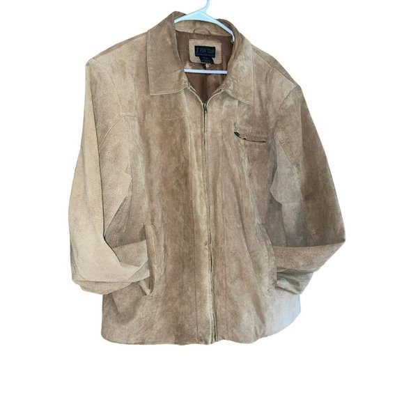 PGA Tour Other - Vintage PGA Tour Signature Collection Men's Size Large L Leather Jacket Golf Tan